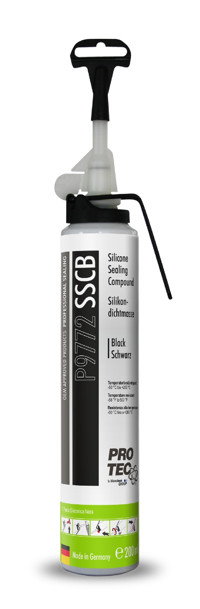Silicone Sealing Compound Black 200 ml