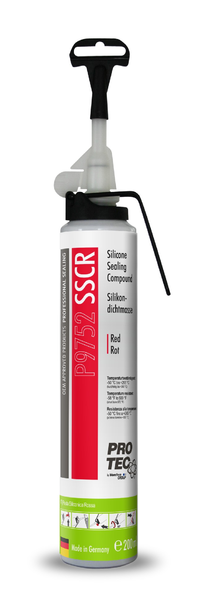 Silicone Sealing Compound Red 200 ml