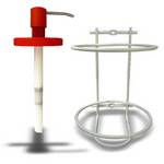 Pump dispenser + wall braclet for 4 l container